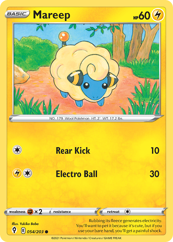 Mareep — illustrated card