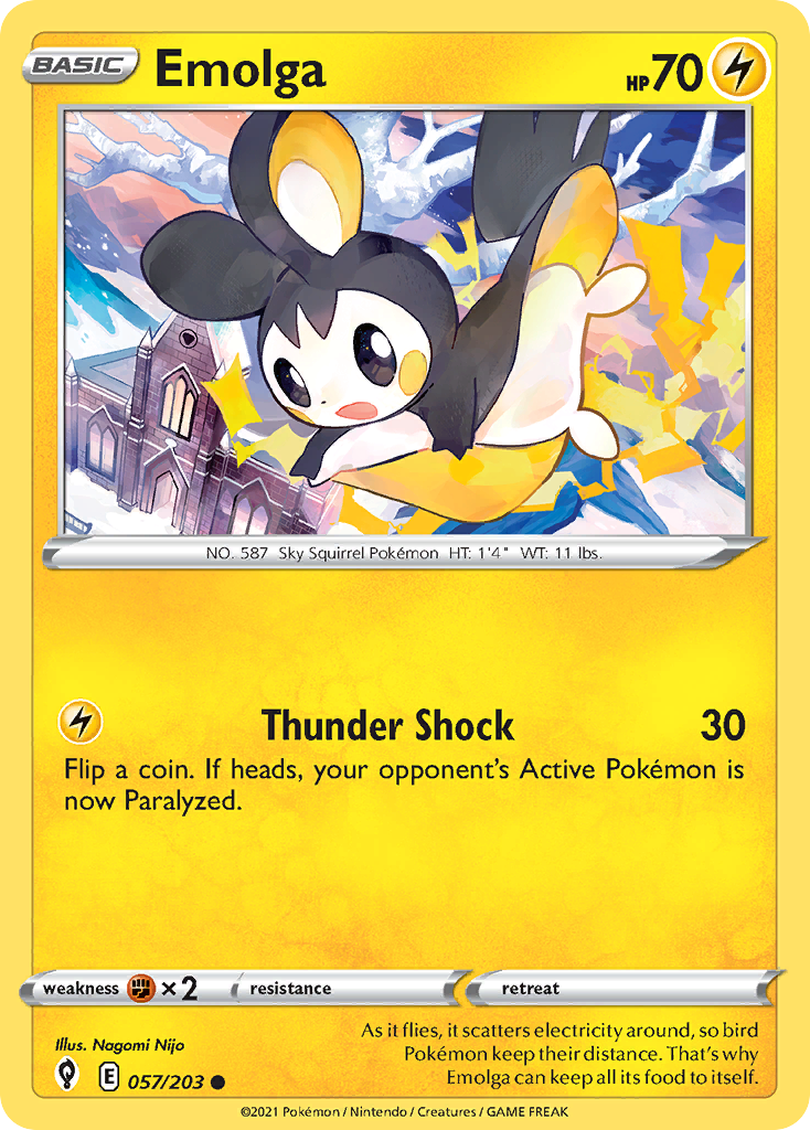 Emolga — illustrated card