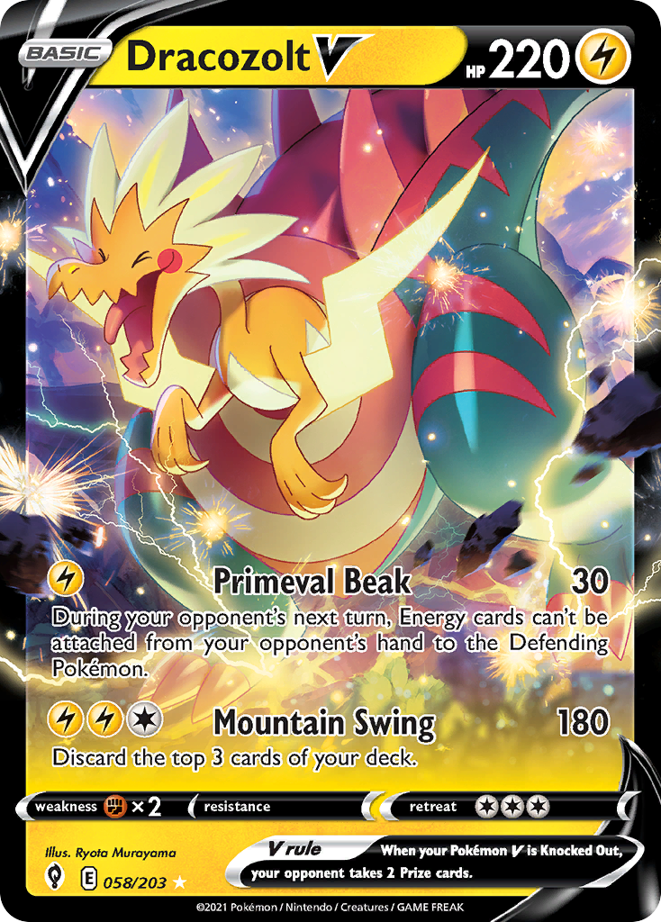 Dracozolt V — illustrated card