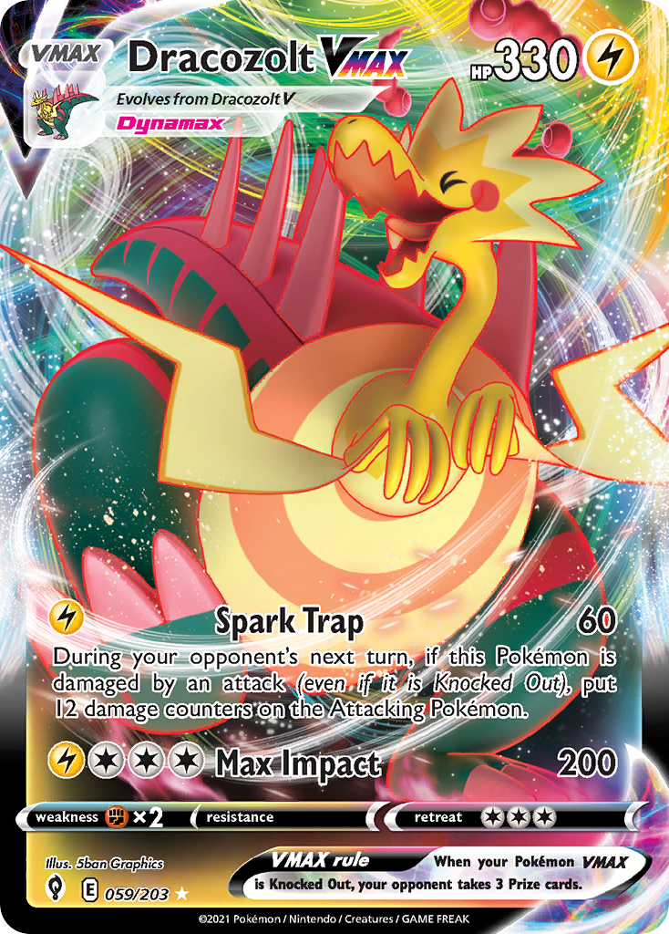 Dracozolt VMAX — illustrated card