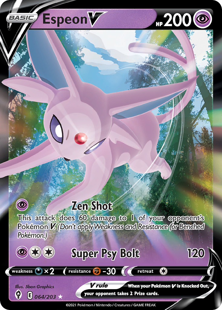 Espeon V — illustrated card