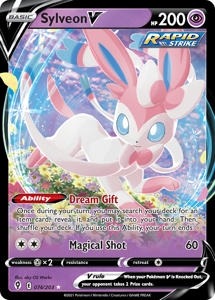 Sylveon V — illustrated card
