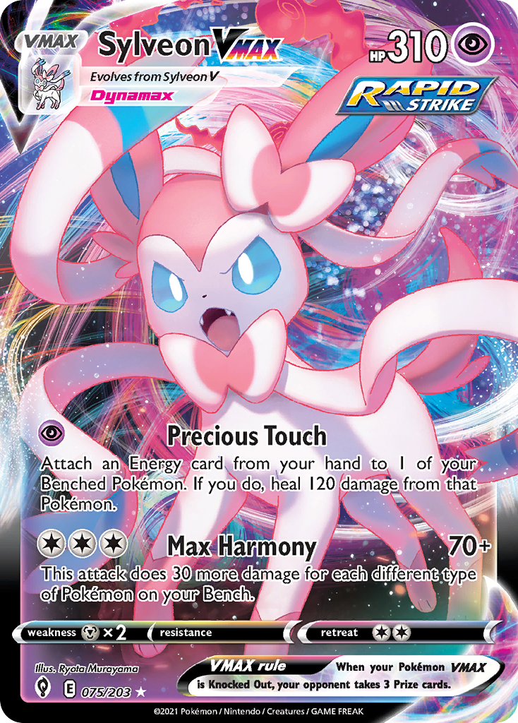 Sylveon VMAX — illustrated card