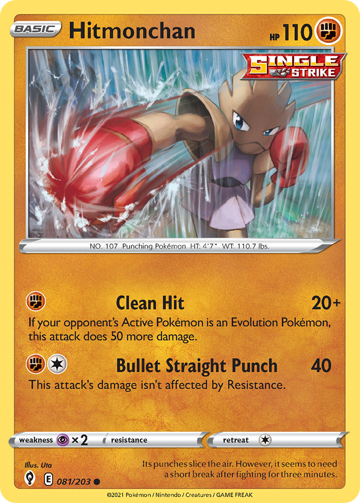 Hitmonchan — illustrated card