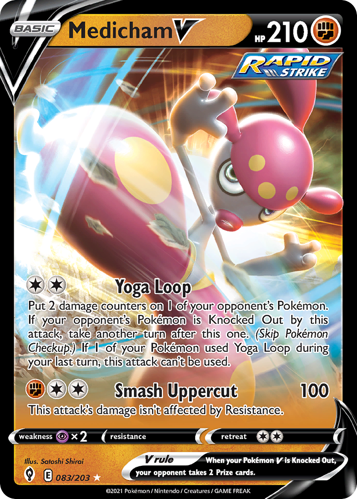 Medicham V — illustrated card