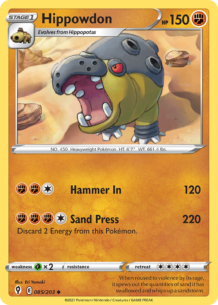 Hippowdon — illustrated card