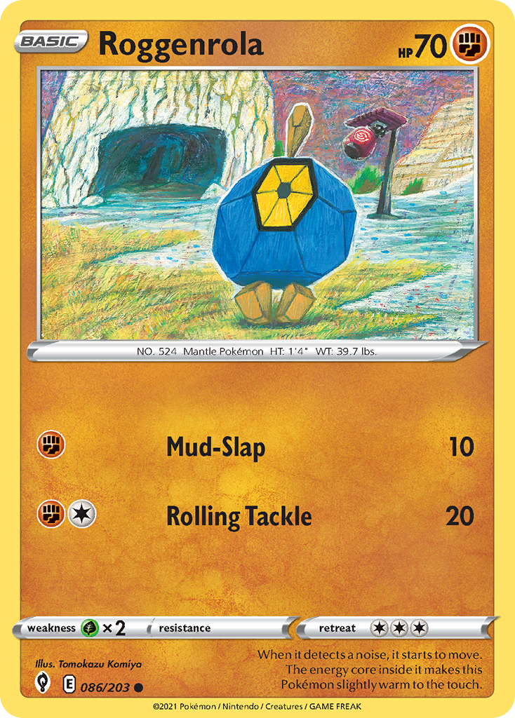 Roggenrola — illustrated card