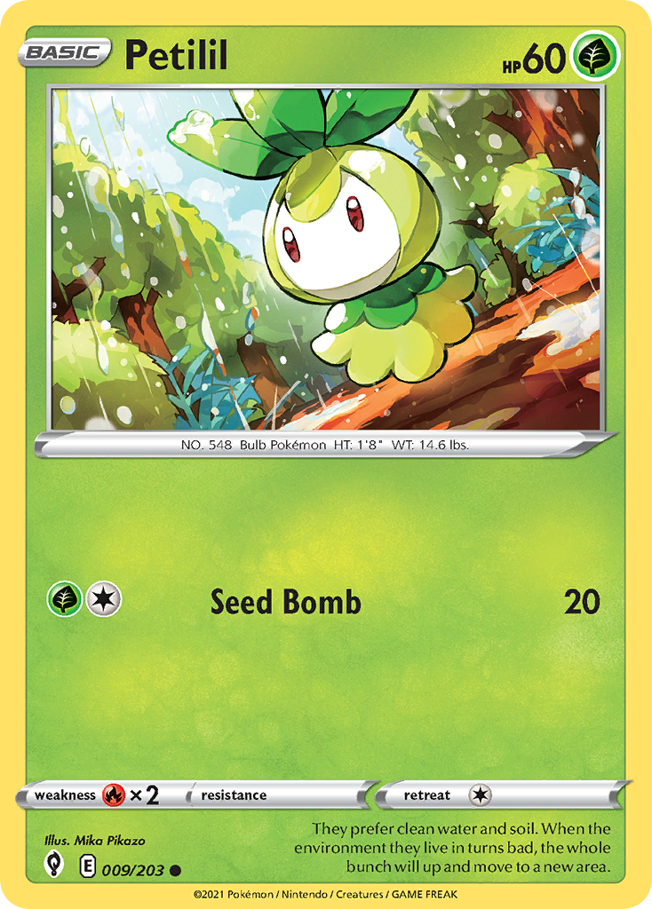 Petilil — illustrated card