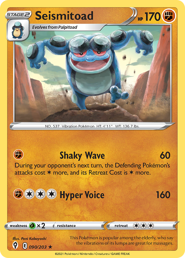 Seismitoad — illustrated card