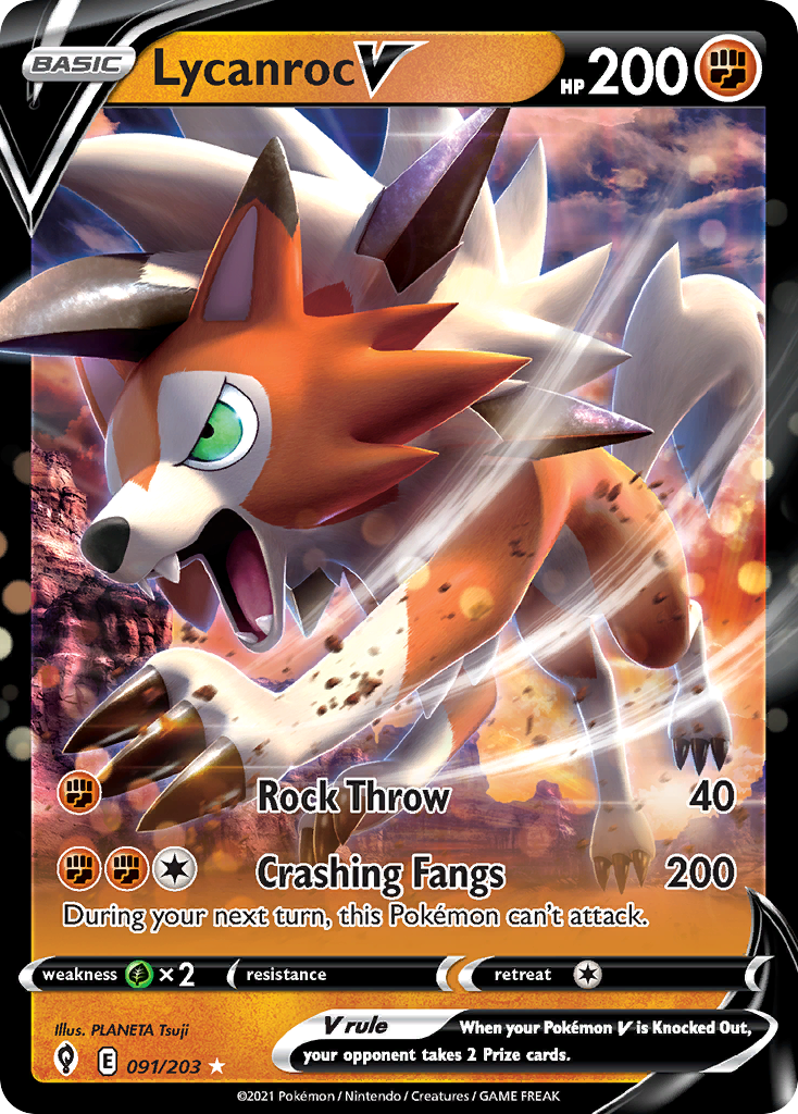 Lycanroc V — illustrated card