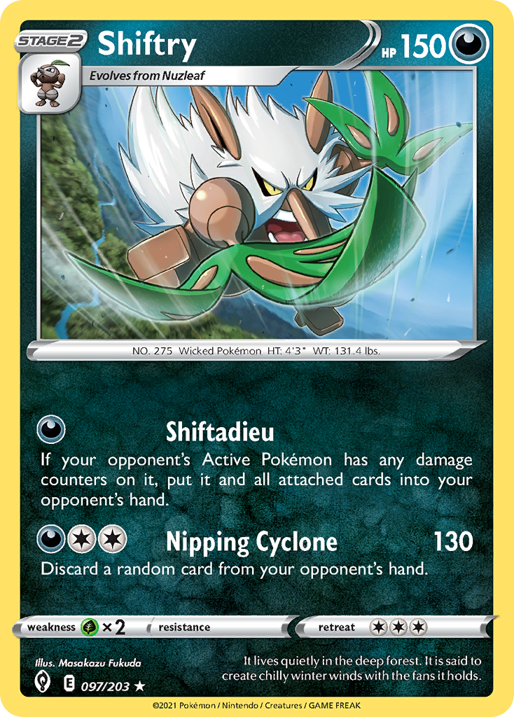 Shiftry — illustrated card