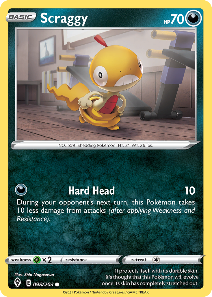 Scraggy — illustrated card