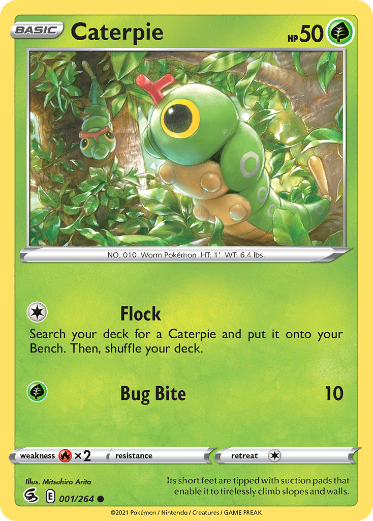 Caterpie — illustrated card