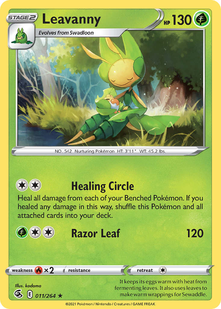 Leavanny — illustrated card
