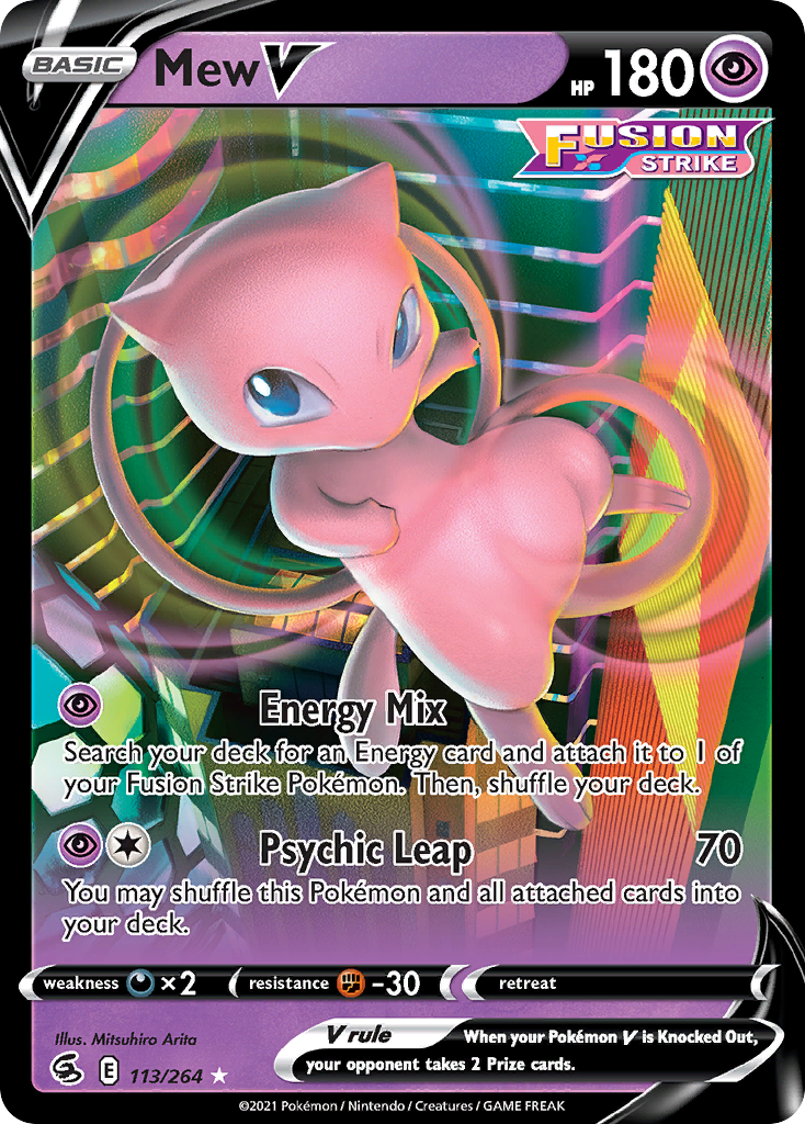 Mew V — illustrated card