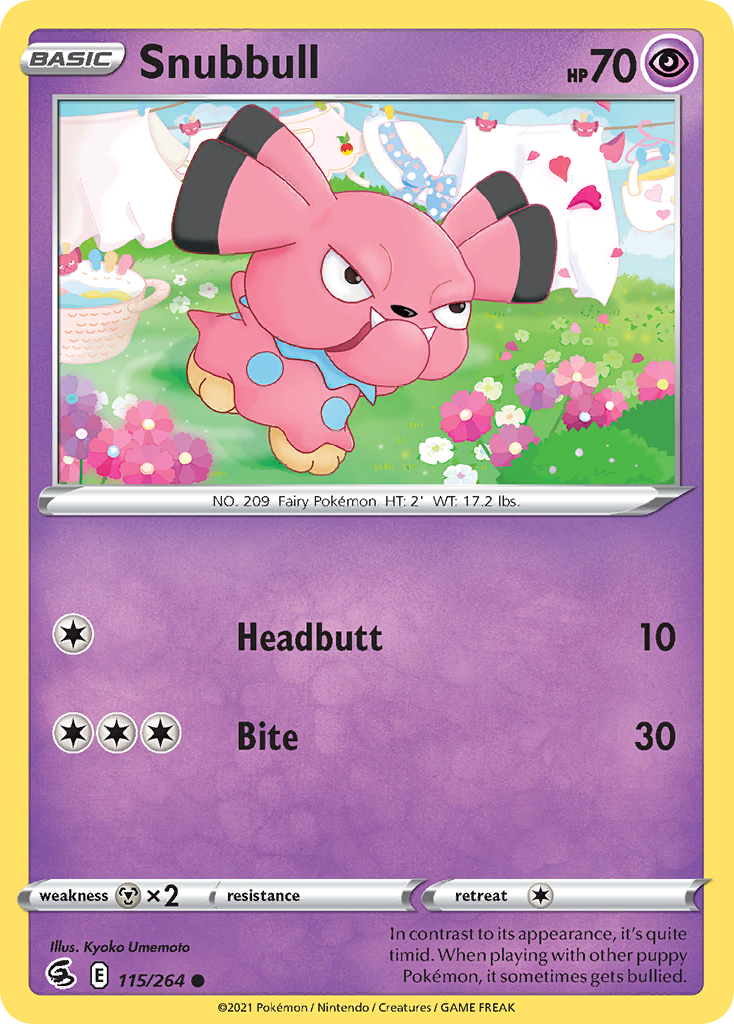 Snubbull — illustrated card