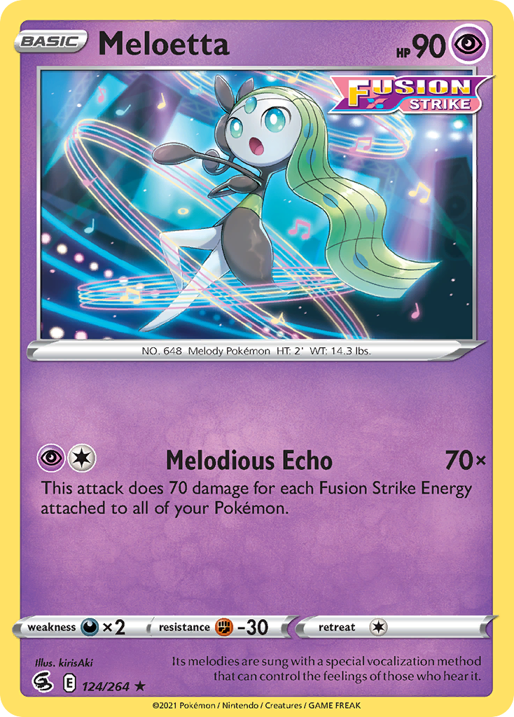 Meloetta — illustrated card