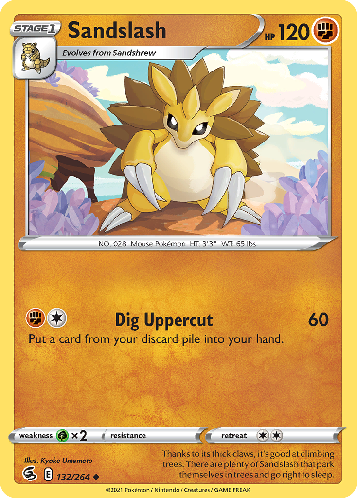 Sandslash — illustrated card