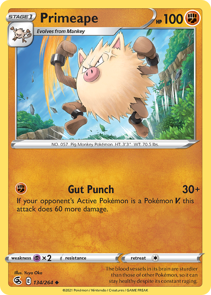 Primeape — illustrated card