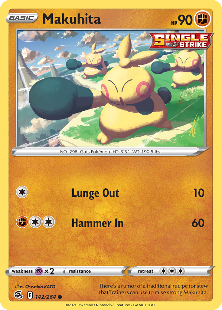 Makuhita — illustrated card