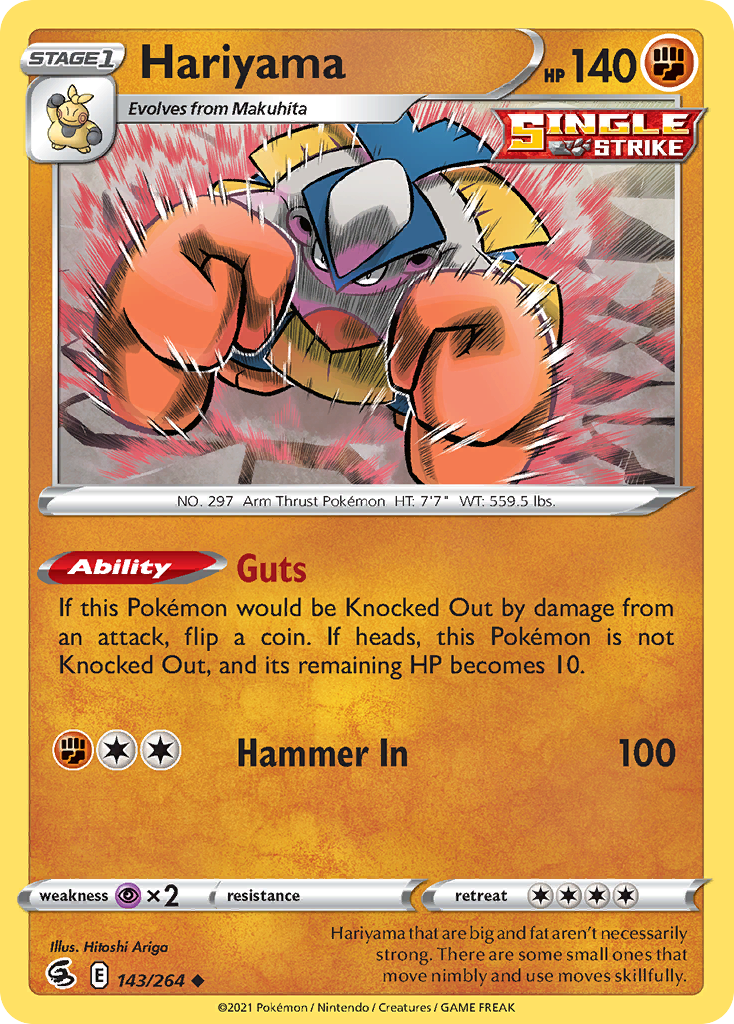 Hariyama — illustrated card