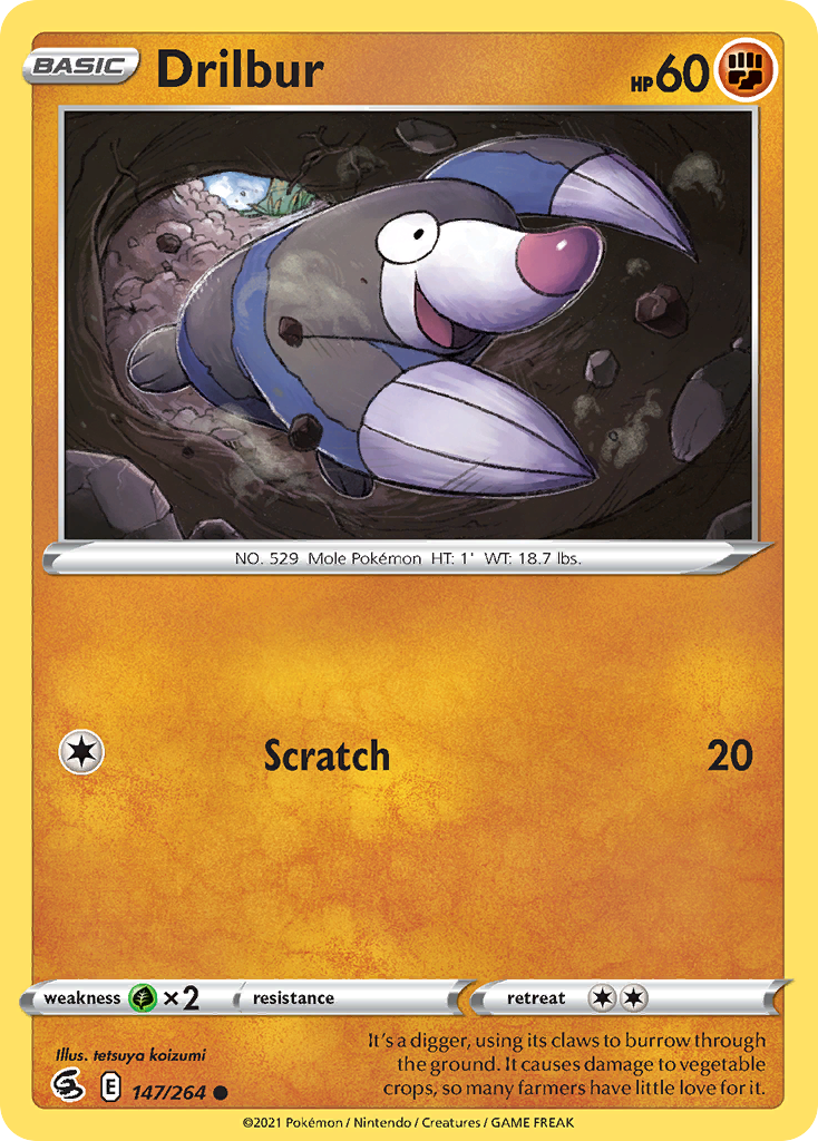 Drilbur — illustrated card