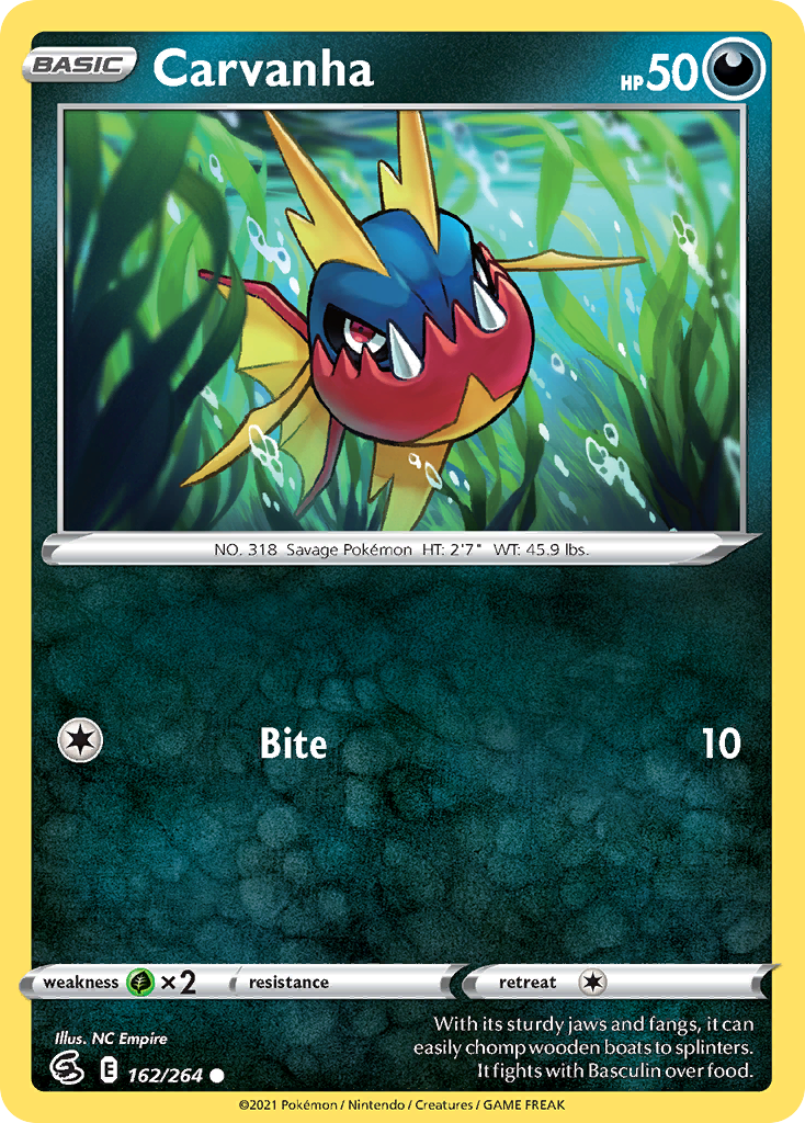 Carvanha — illustrated card