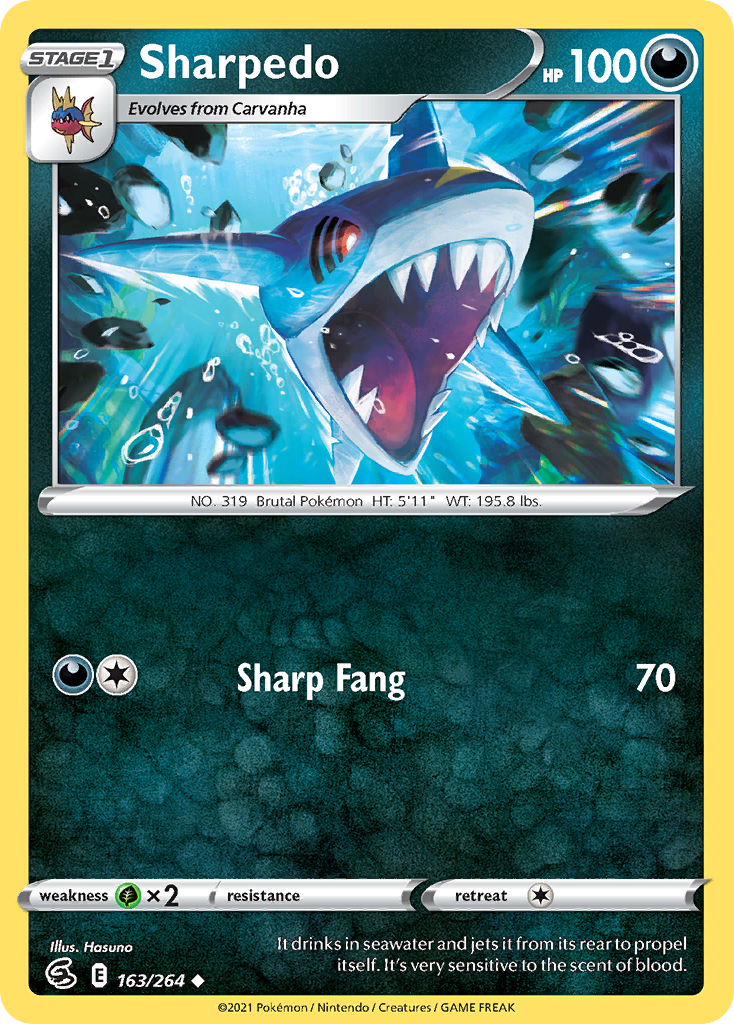 Sharpedo — illustrated card