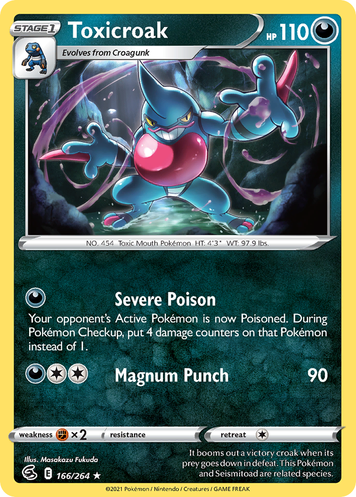 Toxicroak — illustrated card