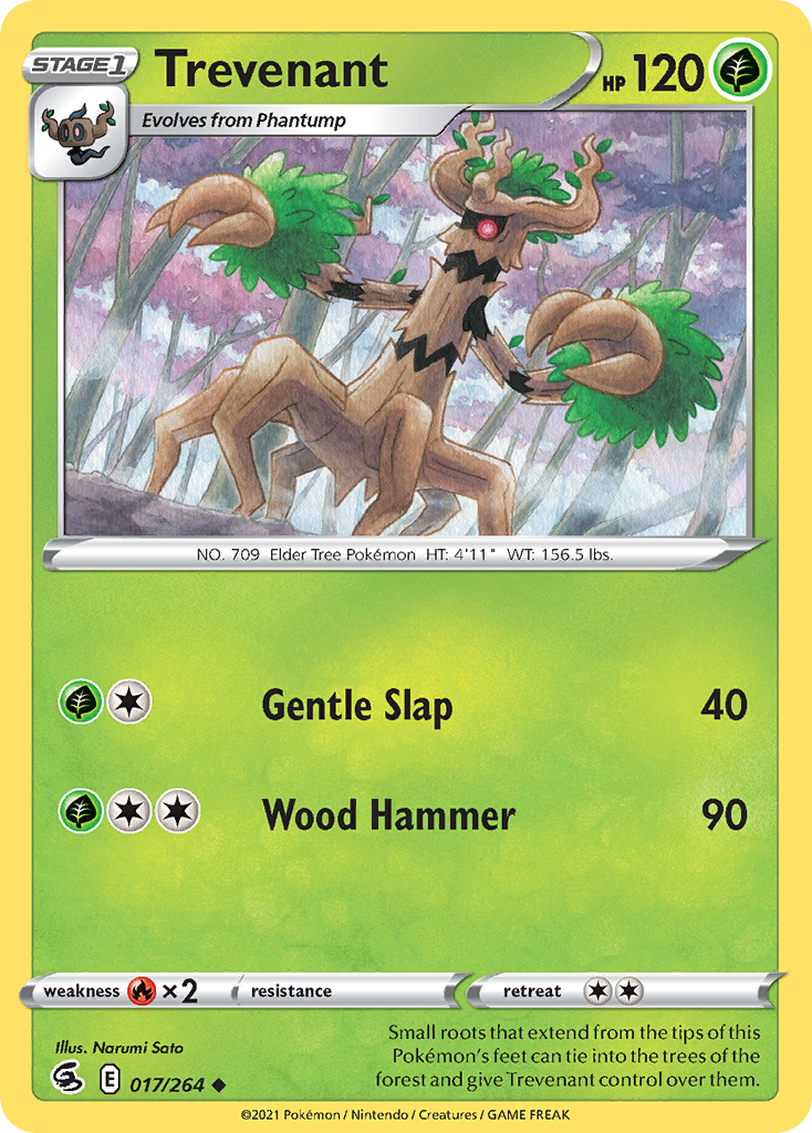 Trevenant — illustrated card