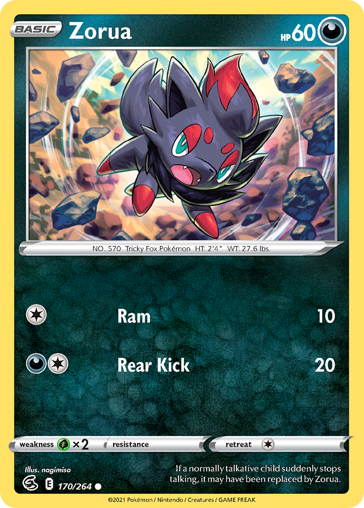 Zorua — illustrated card