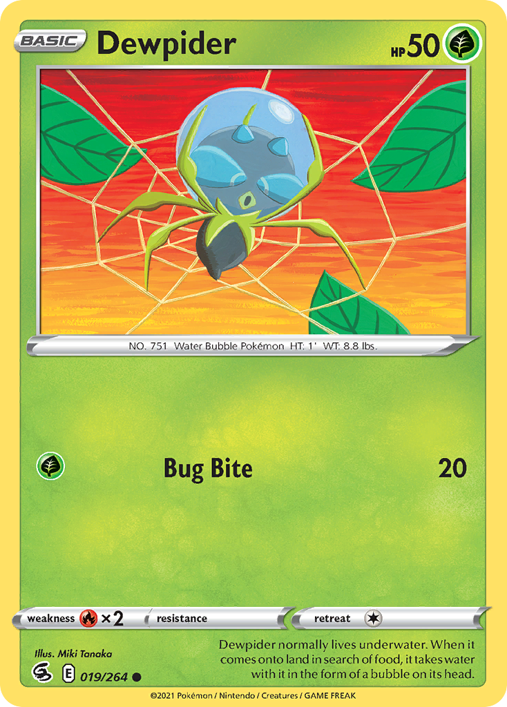 Dewpider — illustrated card