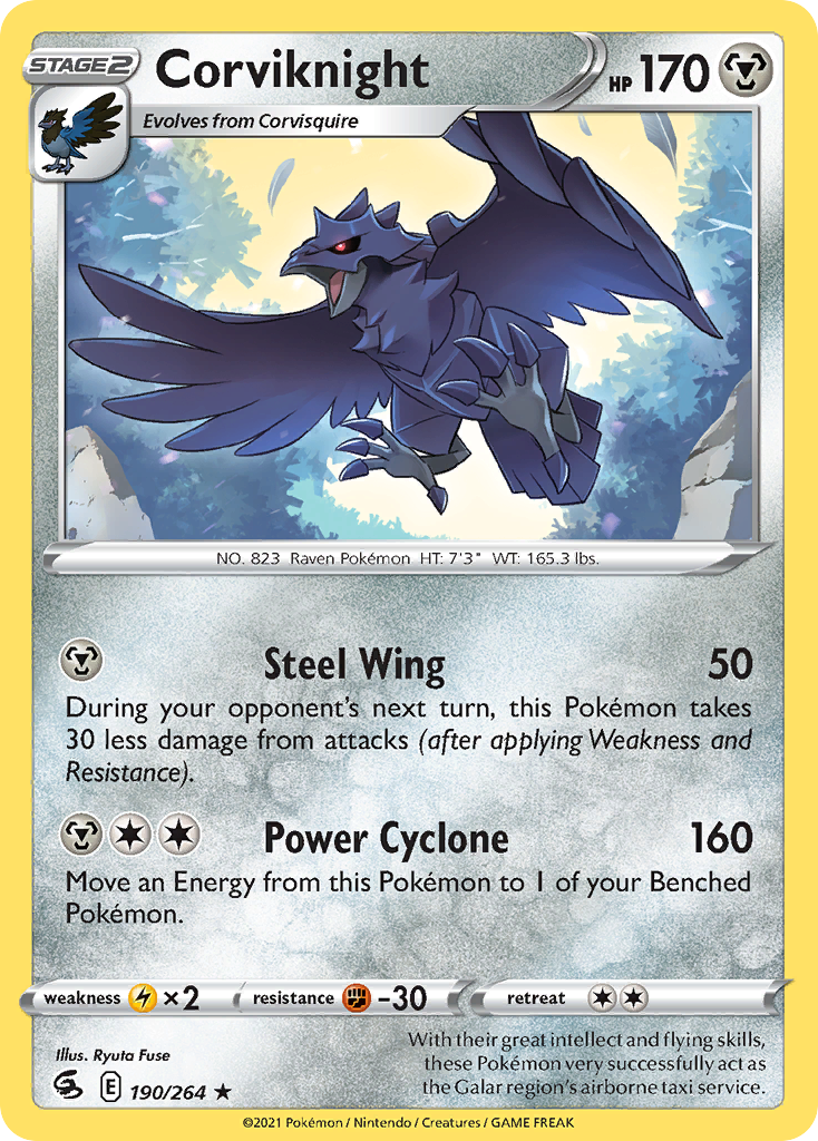 Corviknight — illustrated card