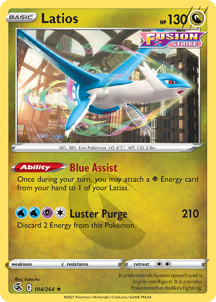 Latios — illustrated card