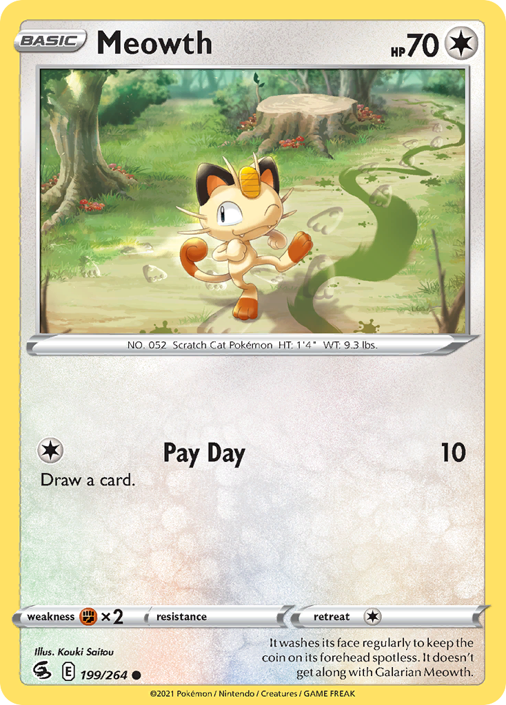 Meowth — illustrated card