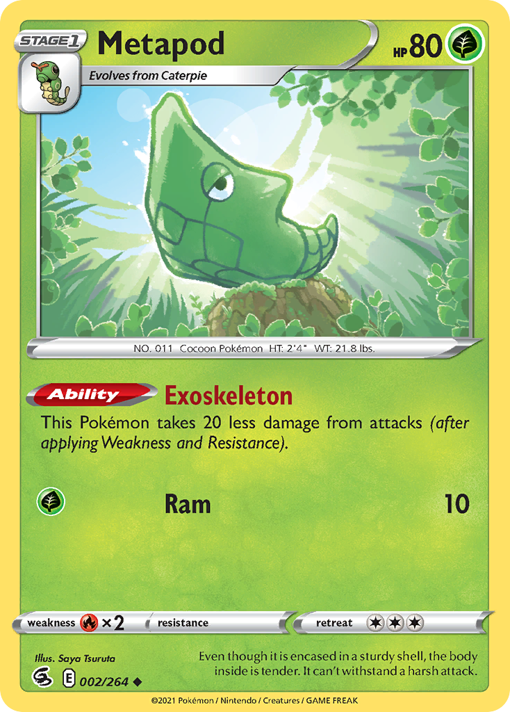 Metapod — illustrated card