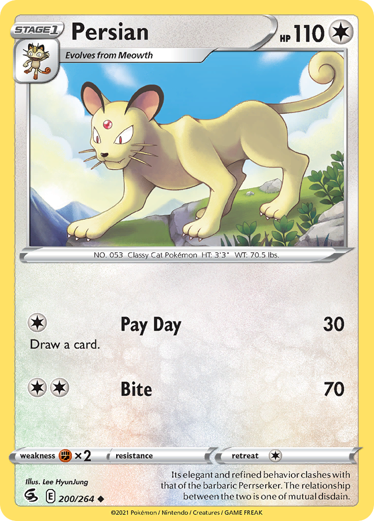 Persian — illustrated card