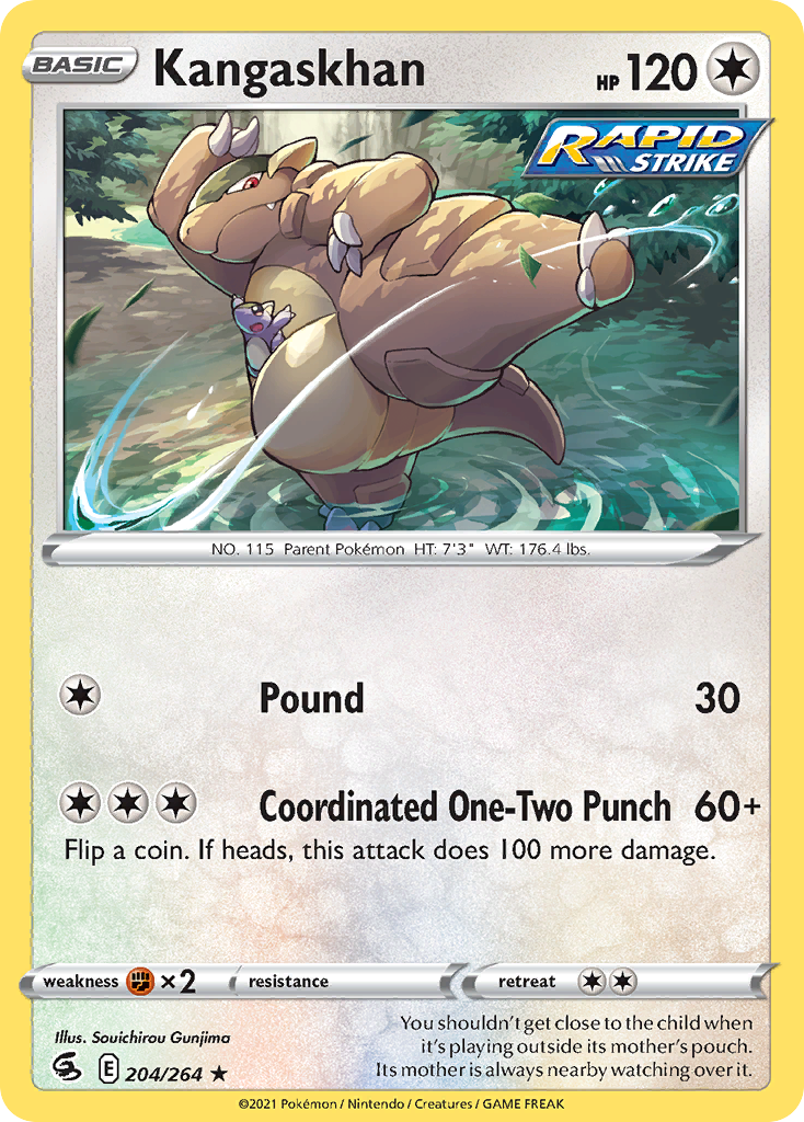 Kangaskhan — illustrated card