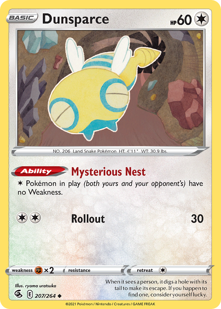Dunsparce — illustrated card