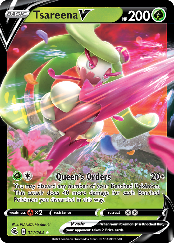 Tsareena V — illustrated card