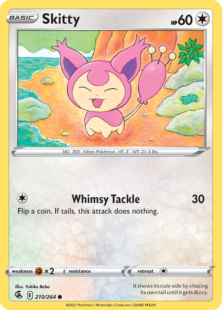 Skitty — illustrated card