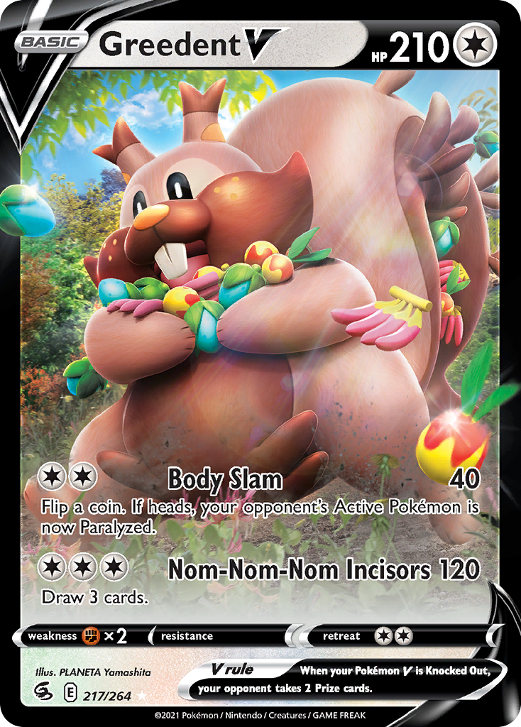 Greedent V — illustrated card