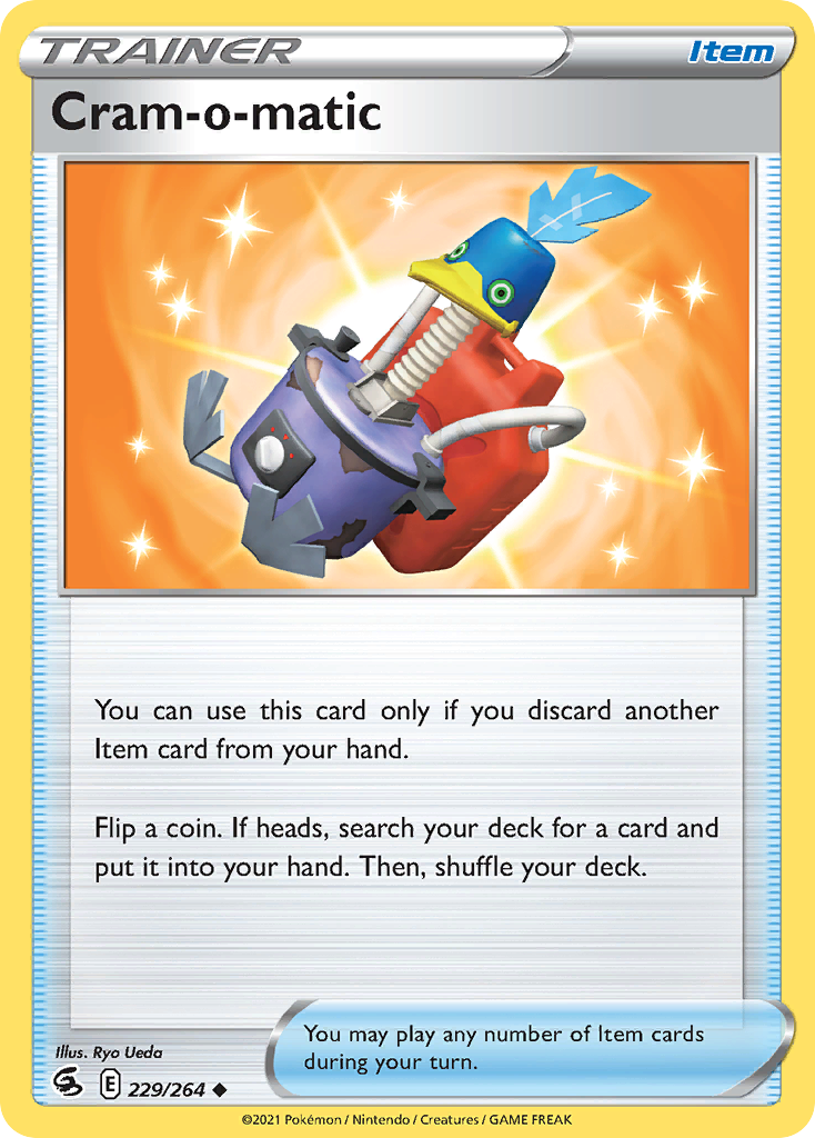 Cram-o-matic — illustrated card