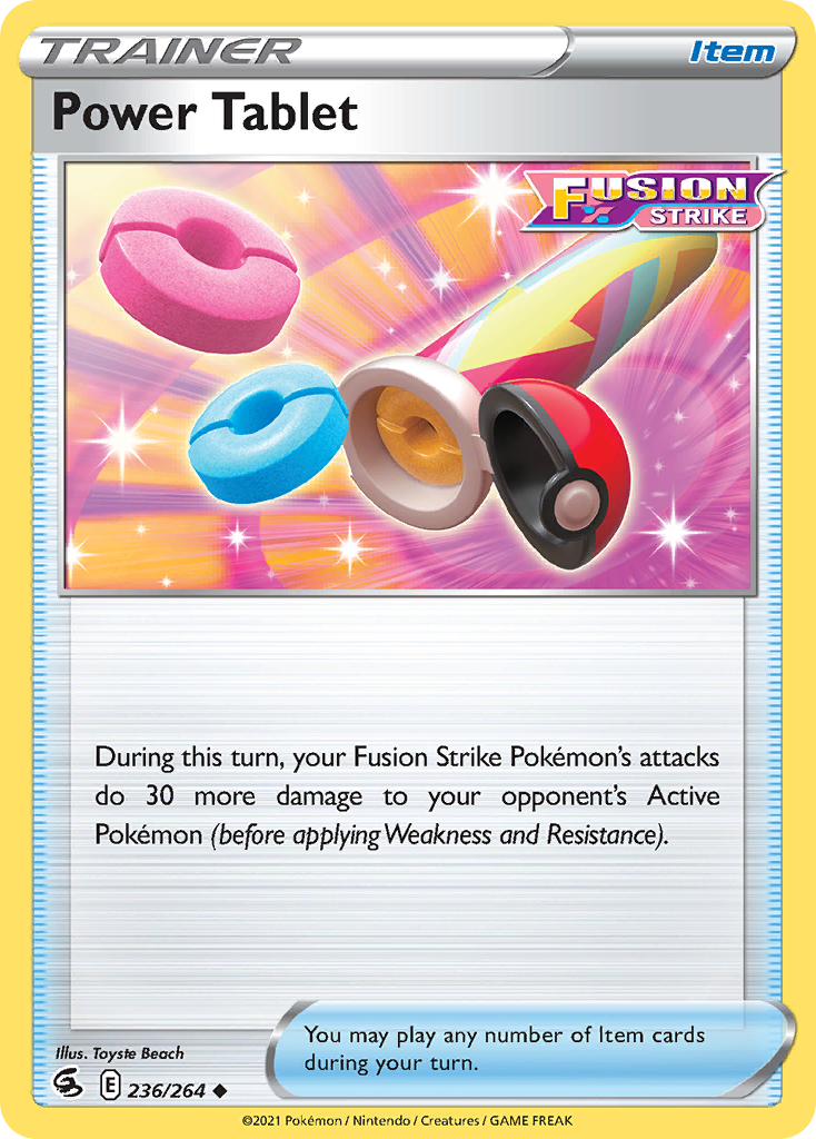 Power Tablet — illustrated card