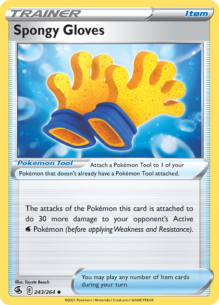Spongy Gloves — illustrated card
