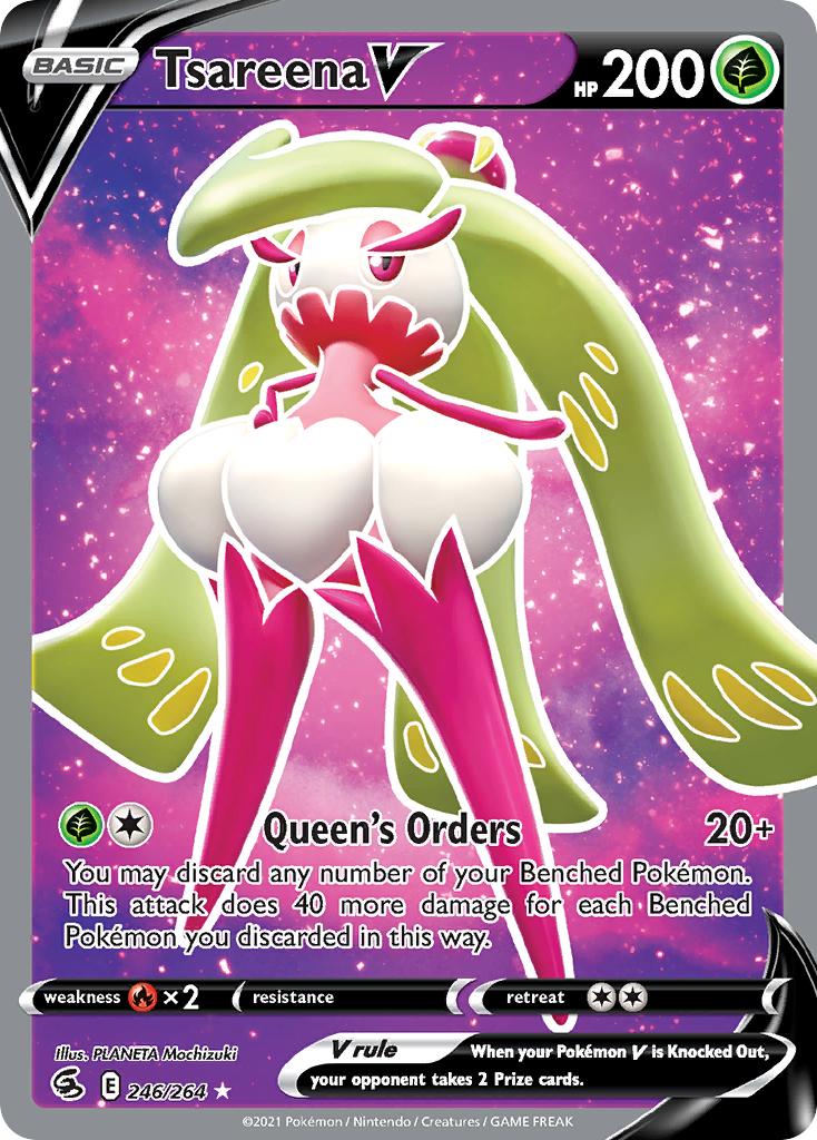 Tsareena V — illustrated card