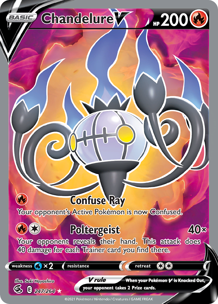 Chandelure V — illustrated card
