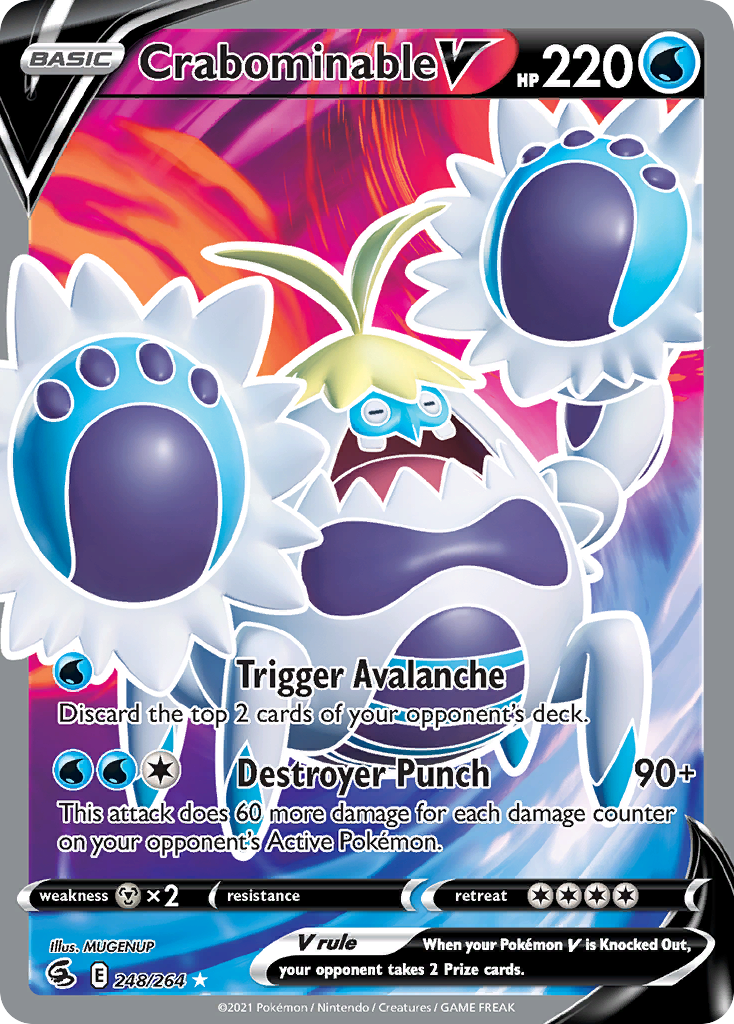 Crabominable V — illustrated card
