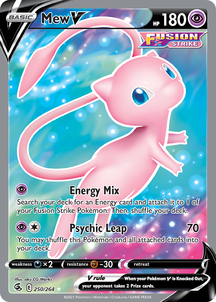 Mew V — illustrated card