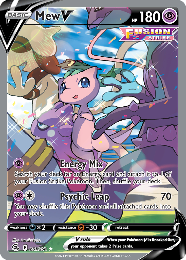 Mew V — illustrated card